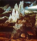 Joachim Patenier St. Jerome In A Rocky Landscape painting
